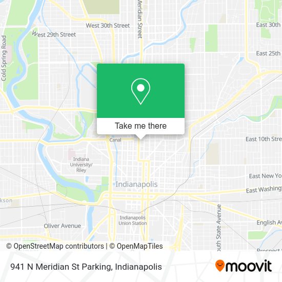 941 N Meridian St Parking map