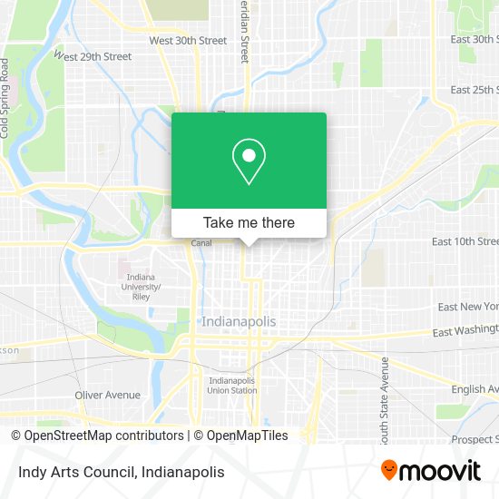 Indy Arts Council map