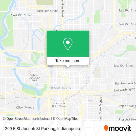 209 E St Joseph St Parking map