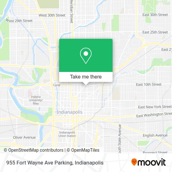 955 Fort Wayne Ave Parking map