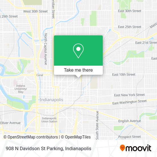 908 N Davidson St Parking map