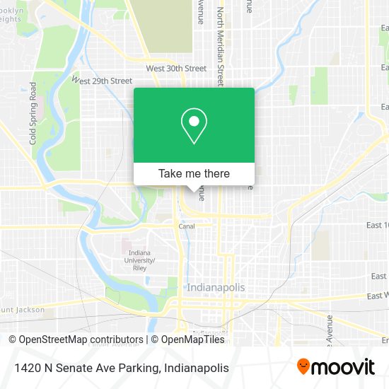 1420 N Senate Ave Parking map