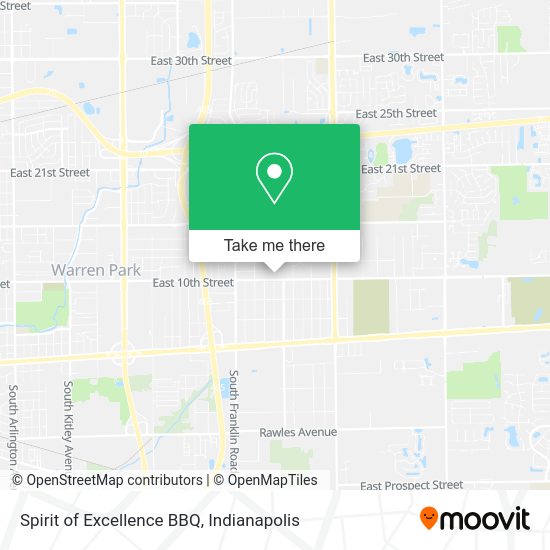 Mapa de Spirit of Excellence BBQ