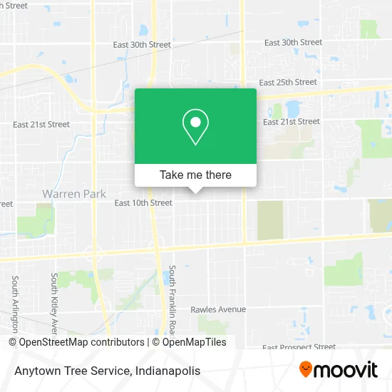 Anytown Tree Service map