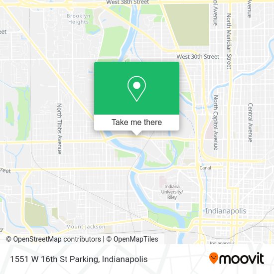 Mapa de 1551 W 16th St Parking