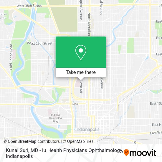 Mapa de Kunal Suri, MD - Iu Health Physicians Ophthalmology