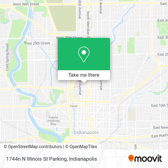 Mapa de 1744n N Illinois St Parking