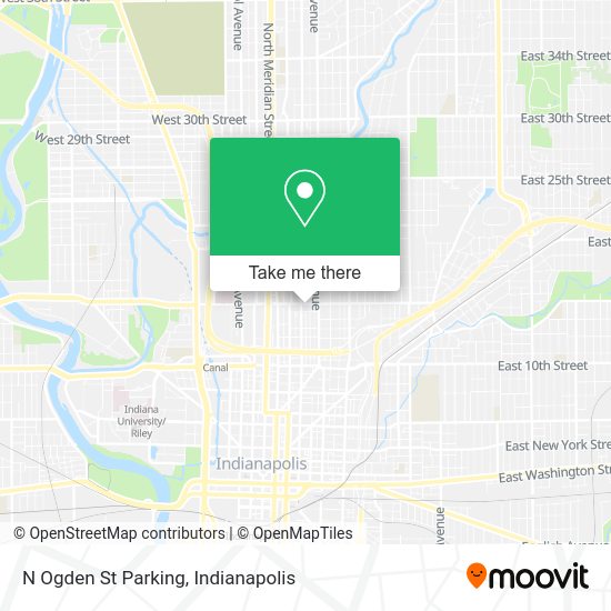 N Ogden St Parking map