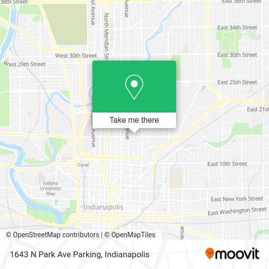 1643 N Park Ave Parking map