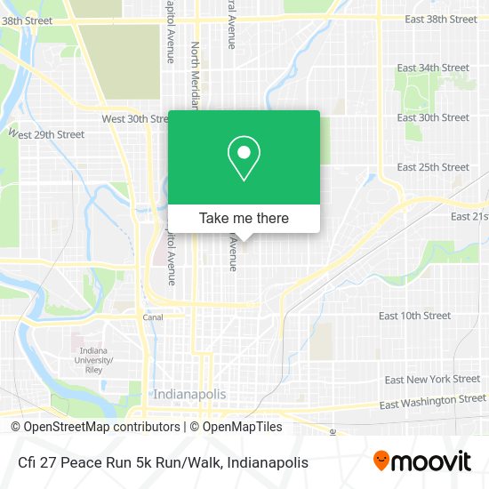 Mapa de Cfi 27 Peace Run 5k Run/Walk