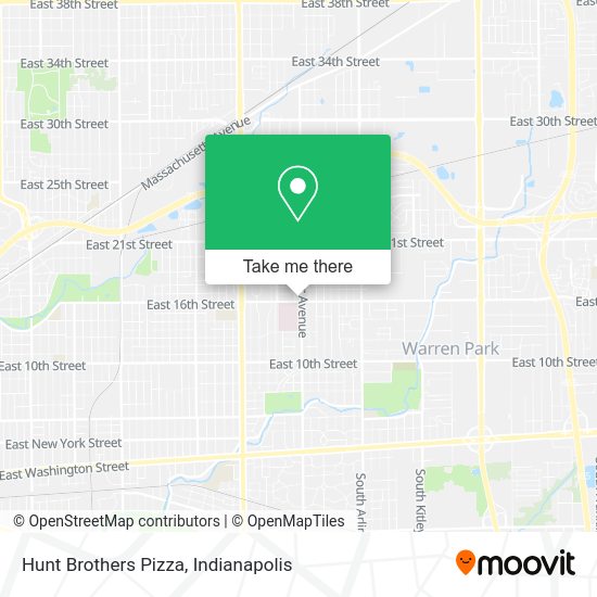 Hunt Brothers Pizza map