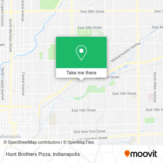 Hunt Brothers Pizza map