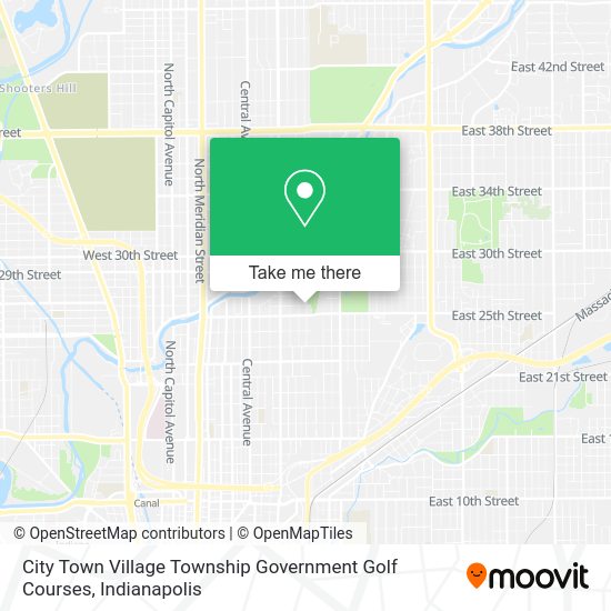 Mapa de City Town Village Township Government Golf Courses