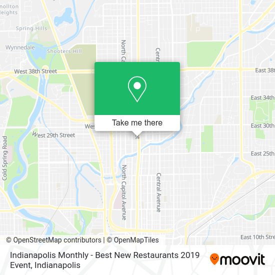Indianapolis Monthly - Best New Restaurants 2019 Event map