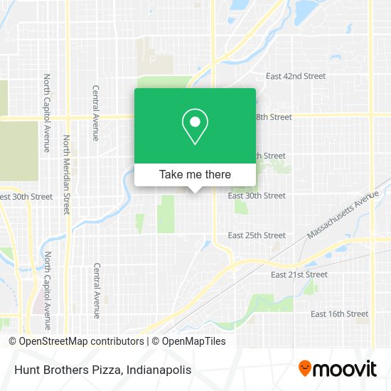 Hunt Brothers Pizza map