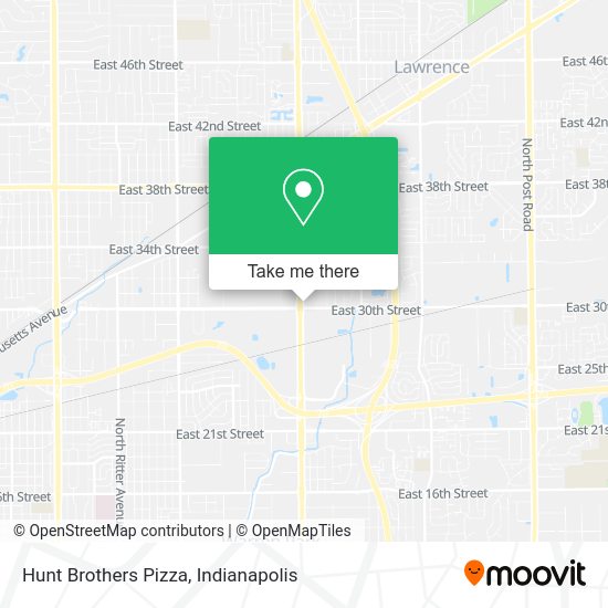 Mapa de Hunt Brothers Pizza