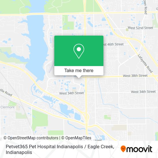 Mapa de Petvet365 Pet Hospital Indianapolis / Eagle Creek