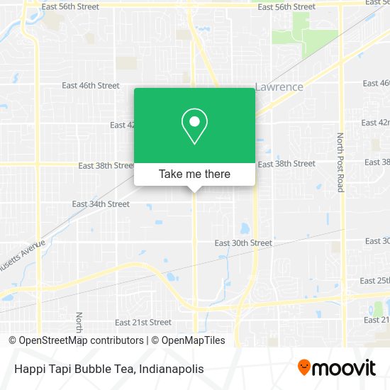 Mapa de Happi Tapi Bubble Tea