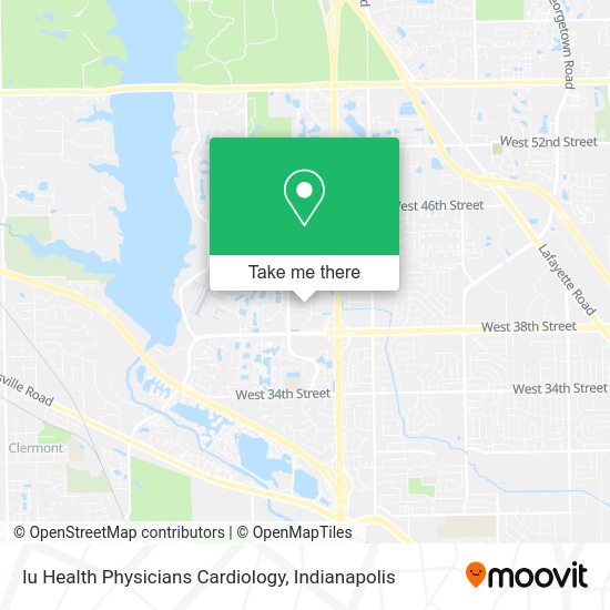 Iu Health Physicians Cardiology map