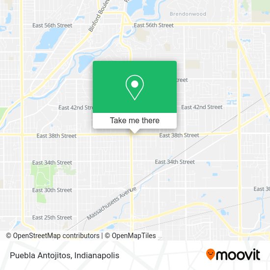 Mapa de Puebla Antojitos