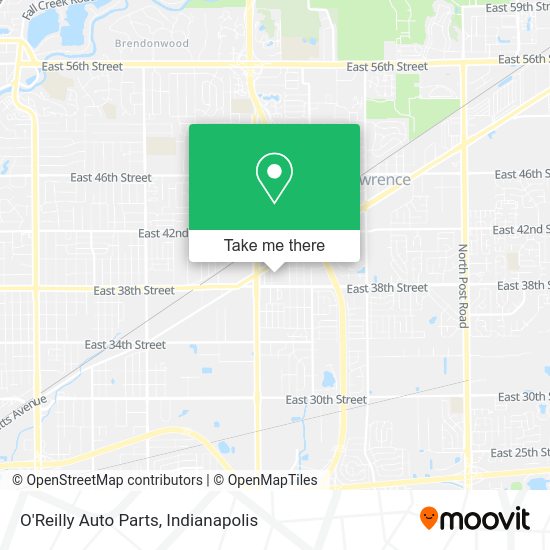 O'Reilly Auto Parts map