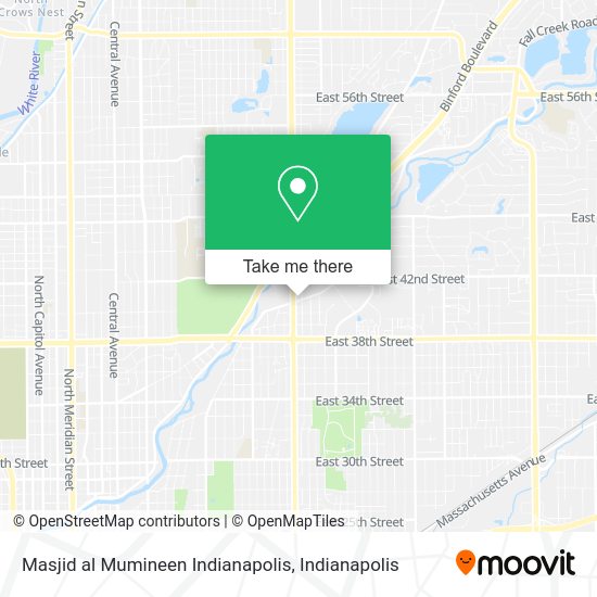 Masjid al Mumineen Indianapolis map