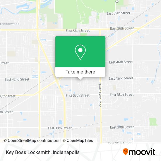 Mapa de Key Boss Locksmith