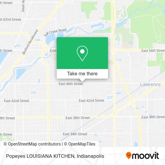 Popeyes LOUISIANA KITCHEN map