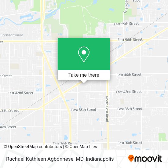 Rachael Kathleen Agbonhese, MD map