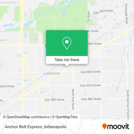 Mapa de Anchor Bolt Express