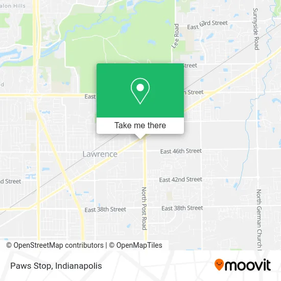 Mapa de Paws Stop