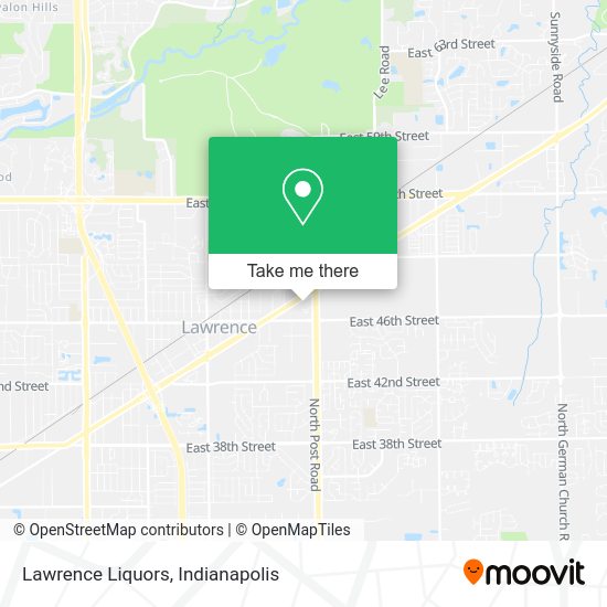 Lawrence Liquors map