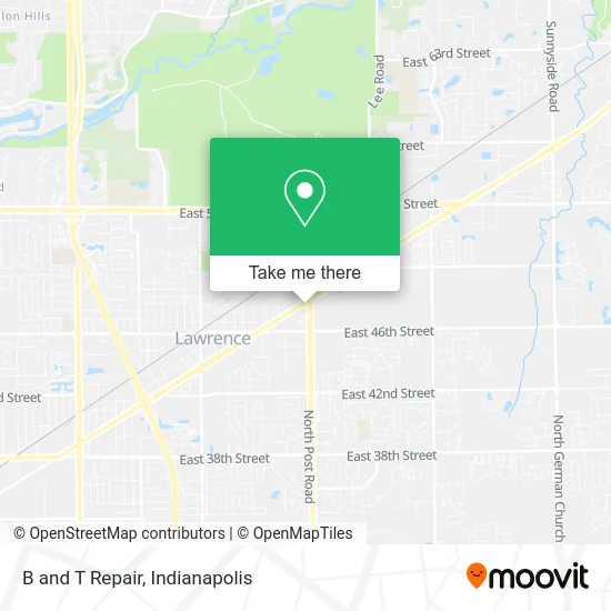 B and T Repair map