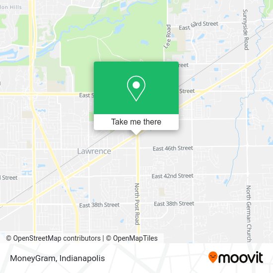 Mapa de MoneyGram