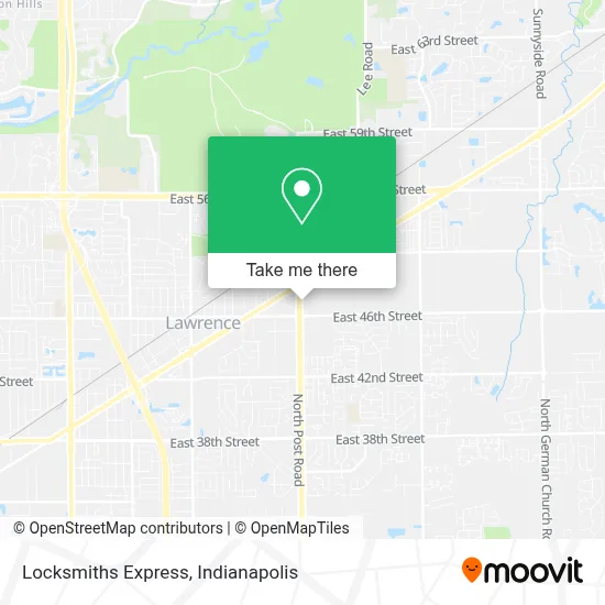 Locksmiths Express map