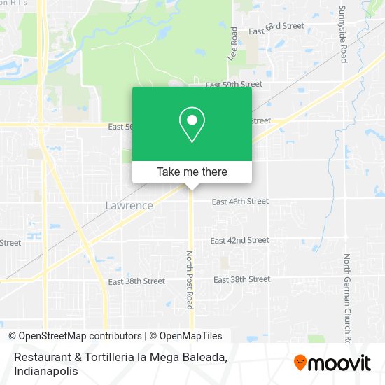 Mapa de Restaurant & Tortilleria la Mega Baleada