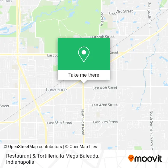 Restaurant & Tortilleria la Mega Baleada map