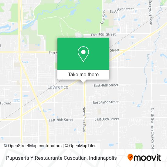 Mapa de Pupuseria Y Restaurante Cuscatlan