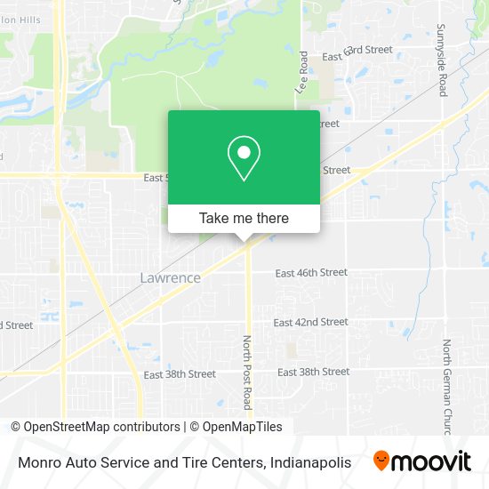 Mapa de Monro Auto Service and Tire Centers