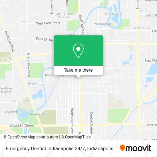 Emergency Dentist Indianapolis 24 / 7 map