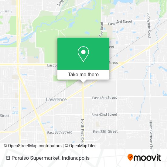 El Paraiso Supermarket map