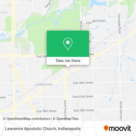 Lawrence Apostolic Church map