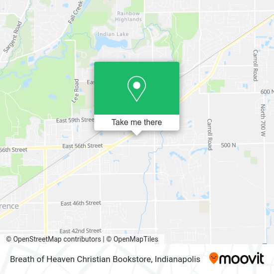 Mapa de Breath of Heaven Christian Bookstore