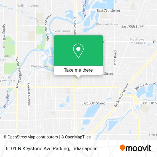 6101 N Keystone Ave Parking map