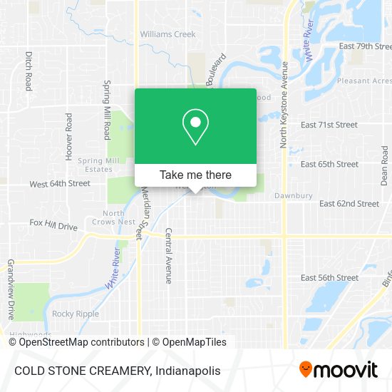 Mapa de COLD STONE CREAMERY