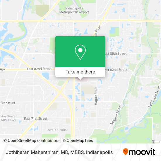 Mapa de Jothiharan Mahenthiran, MD, MBBS