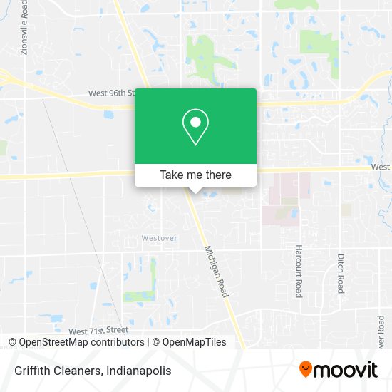 Griffith Cleaners map