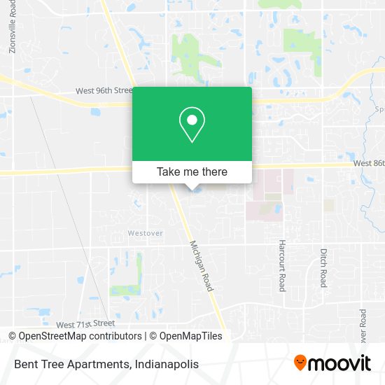 Mapa de Bent Tree Apartments