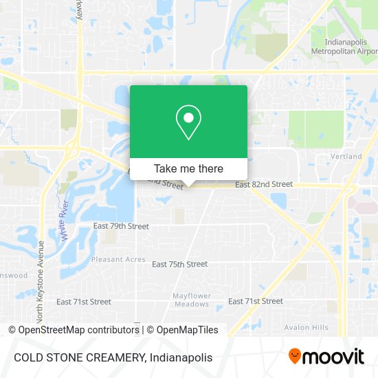 COLD STONE CREAMERY map