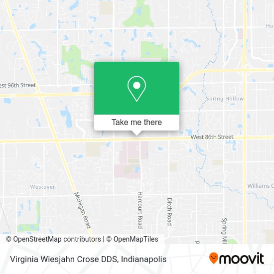 Virginia Wiesjahn Crose DDS map